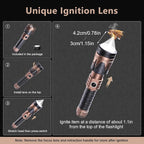 SKYFIRE Rechargeable Flashlights High Lumens 2 Pack with Ignition Lens,3000lm Mini Bright Tactical Torch with 6 Modes Waterproof Zoomable LED Flash Light for Camping Essentials Outdoor Home Emergency