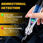 Test Light Probe Kit, 3-72V DC LED Digital Automotive Circuit Tester with Voltmeter, 18 Pieces Multi Function Auto Fuse Voltage Tester Electric Probe Test Kit with Black Carrying Case