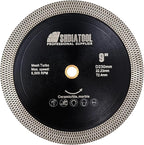 SHDIATOOL Tile Diamond Saw Blades 9-Inches Cutting Disc,Cut-Off Wheel for Dry/Wet Cutting Grinding Ceramic Marble Artificial Stone 180mm