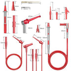 Goupchn 28PCS Multimeter Test Leads Kit with Alligator Clips Test Hook Clips Wire Piercing Probes Replaceable Precision Sharp Probes for Electrical Testing