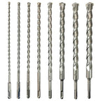 SDS Plus Drill Bits Set – 8pcs 12 Inch Concrete Masonry SDS Plus Drill Bit Set - Carbide Tipped - Rotary Hammer Drill Bits for Brick, Stone, Concrete