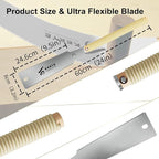 KERYE Japanese Pull Saw 9.5 Inch, Hand Saw with Double Edges of 10/17 TPI and Replaceable Blade, Ryoba Wood Cuttter, Sharp and Light Woodworking Tools Gifts for Men and Women-KY01