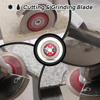 Diamond Tile Saw Blade - 4''(105mm) Cutting & Grinding Disc Wheel with 5/8"-11 Flange for Porcelain Ceramic Tile Marble Granite Artificial Stone with X Mesh Rim for Angle Grinder
