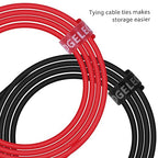 14 Gauge 2pcs/10Ft Alligator Clips Electrical with Wires UL3135, Heavy Duty Silicone Test Leads Set Jumper Wires Kit for Testing - EDGELEC