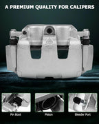 SCITOO Front Left Brake Caliper With Bracket 18B5009 Compatible For Dodge Dakota 2005-2008 For Dodge Ram 1500 2006-2008 For Mitsubishi Raider 2006-2009