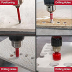 Diamond Core Drill Bit Set - 8pcs (6/8/10/20/35mm+20mm Finger Milling Bit+35mm Beveling Chamfer Bit+6mm Carbide Drill Bit) Diamond Hole Saw Kit for Porcelain Ceramic Tile Marble Granite