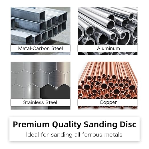 SALI 10 Pack 4-1/2 Inch Grinding Wheels for General Purpose Metal & Stainless Steel, Aluminum Oxide Grinding Disc for Angle Grinder, Depressed Center 4.5" * 1/4" * 7/8"(115 * 6.0 * 22.2 mm)