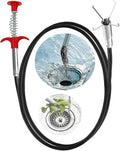 Drain Snake,61 inch Flexible Grabber Claw Pick Up Reacher Tool,Drain Clog Remover - Gutter Cleaning Tools for Home Sink, Bathroom Tub,Drain, Toilet, Tight Spaces