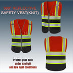 BeautyWill Custom Logo 10/20 Pack Safety Vest Class2 High Visibility Vest with Pockets Breathable Construction Vest Bulk