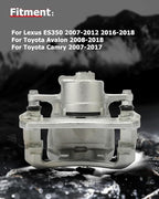 cciyu 19B3128 19B3129 Front Left & Right Brake Calipers With Bracket For Lexus For ES350 2007-2012 2016-2018,For Toyota For Avalon 2008-2018,For Toyota For Camry 2007-2017