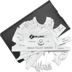 ZeeDix Metal Fillet Weld Gauge Set, Stainless Steel Welding Inspection Gauge Tool(1/8" - 1") Ulnar Metric & Inch