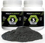 Polly Plastics Rock Tumbler Media Grit Refill, Pre-Polish 500 Silicon Carbide Grit, Stage 3 for Tumbling Stones (2 Pack) (1 lb.)