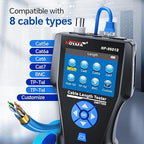 NOYAFA NF-8601S Network Cable Tester, Ethernet Tester Cable with LED Screen, PoE Test for RJ45/RJ11/BNC/Metallic Cable, Test Diagnostic Tool for PING Line Tracer, Crosstalk Test, Fault Location