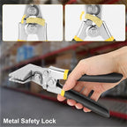 Hand Seamers Sheet Metal Tools,3 Inch Sheet Metal Bender Offset Handles Carbon Steel Straight Jaw Sheet Metal for Door, Bending, Seaming and Flattening Metal