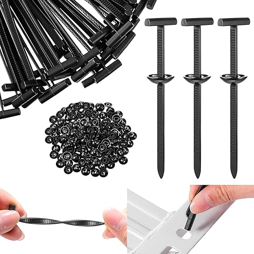 70 Pcs Nylon Universal Cable Tie Buckle Heavy Duty Self Locking Rivet Zip Ties Multifunctional Nylon with Pin Button Design Plastic Cable Tie Tool Fastener for Car Daily Auto Fixing