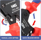 HKS Ratchet Cable Wire Cutter Heavy Duty for Cutting Electrical Aluminum Copper and Multi-core Cables up to 300mm² YEC-36D Chrome-plated VER