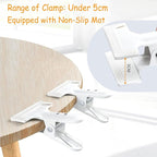 Backdrop Spring Clamps 6 Pack Large Heavy Duty Photography Backdrop 4" Clips for Background Backdrops Stand, Woodworking, Home Improvement (White)