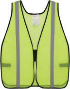 SIFE 1 Pack High Visibility Reflective Safety Vest,Made from Breathable and Neon Yellow Mesh Fabric,light weight for Man and Woman(Yellow-Grey, 1 pack)