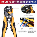 WMT Ferrule Crimping Tool Kit, Crimper Tool and Wire Stripper Kit with 1200PCS Wire Ends Terminals,Built-In Adjustable Ratchet for Electrical Wire Connectors AWG 23-10