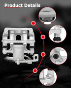 cciyu Rear Left & Right Brake Calipers Assembly w/Bracket 19B6455 19B6454 2011 2012 2013 2014 2015 2016 For Hyundai For Elantra,2013 2014 For Hyundai For Elantra Coupe