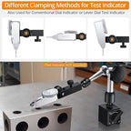 Neoteck Magnetic Base Stand Indicator Holder for Test Indicator Gauge Nano-90lbs/40kg Tensile Force