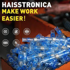 haisstronica 1500PCS Red Solder Seal Wire Connectors, 22-18 AWG Marine Grade Waterproof Electrical Butt Terminals
