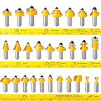 70PCS 1/2 Inch Shank Router Bit Set Door Window Bites with Tungsten Carbide Tips for Use On Wood, Metal, Plastic