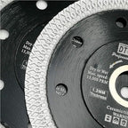 DT-DIATOOL Diamond Tile Blade 4 Inch 2pcs Diamond Turbo X Mesh Rim Segement Circular Saw Blade for Procelain Ceramic Stoneware Marble Granite Fits 5/8"-7/8" Arbor