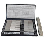 30Pcs Surface Roughness Comparators,Roughness Test Block Ra0.05-12.5mm Microfinish Comparator, Surface Finish Comparator Set for Lathe Machinery Manufactur Teach (30pcs Surface Roughness comparators)