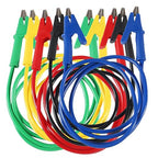 5PCS Alligator Clips Test Leads, 15A Wire Cable With Insulators, 3.3 ft/1m for Electrical Testing