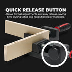 90-Degree Angle Clamp - Home Improvement Corner Clamp for Wood, Metal Tubes & Glass - Adjustable Hand Tool - Aluminum Alloy Die-Cast