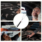 Telescoping Inspection Mirror Rectangle Telescopic Mechanic Mirror Extendable Machine Tool Long Inspection Mirrors for Checking Vehicle Condition (30.71 Inch Mirror Stick)
