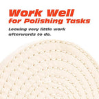 6x1x1 Inch Cotton Polishing Wheel, 150×25×12mm, 70 Plies
