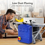 Power Benchtop Planer, TROPOW 1250W Powerful Benchtop Planer, 7.8Inch Width Worktable, Low Dust Work, Worktable Thickness Planer Low Noise Ideal for Hard and Soft Wood Planing