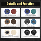 ZEHIQ 110Pcs Die Grinder Sanding Disc Set, 2 inch Quick Change Disc with 1/4 inch Holder, Surface Conditioning Grinding Disc Attachments, Die Grinder Accessories for Rust Paint Removal