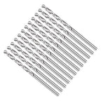 Drill Bit, 3/32" Cutting Diameter, 4241 HSS 118° Cutting Angle Uncoated Bright Versatile Jobber Bits - (Applications: for Drilling Plastic Wood Soft Metal), 12-Pieces
