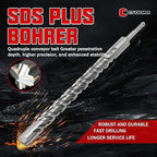 CSOOM SDS Plus Rotary Hammer Drill Bit 1"x12.2", Professional Concrete Drill Bit for Concrete, Brick, Stone and Cement Walls
