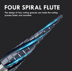 Four Sprial Flute M35 Cobalt Step Drill Bit, 1/8"-1/2" Ultra TiAIN Coated Unibit Step Bit, 1/4" Hex Shank Drill Bit for Metal, Stainless Steel, Aluminum, Copper, Wood, PVC