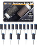 15Pcs 1200 Grit Sanding Drums Sandpaper Sticks Set for Dremel Rotary Tool with 1/8" Shank, Rotary Tool Accessories Suitable for Metal Rust Removal/Jade Polishing/Stone Grinding (1200 Grit)