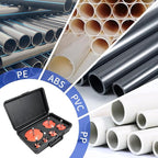 6Pcs Pipe Reamer with 2 Square Carbide Insert, 3/4inch, 1inch, 1-1/2inch, 2inch, 3inch, 4inch Head Aluminum, Fitting Saver, Socket Saver For SCH40 PVC, ABS PVC Pipe, CPVC