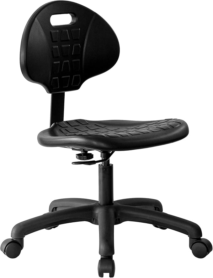 Chair Master (Low Table Chair, Standard Casters - Easy to Clean! Ergonomic Polyurethane Chair. Seat Height Range 15.5"-20.5".