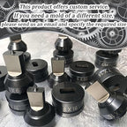 Hydraulic Punch Dies for CH-70, CH-70 Hydraulic Round Hole Punch Die Set, Upper Mold Dia: 26mm, Lower Mold Dia: 40mm for Steel, Copper, Aluminum and Heavy Duty Metal (5.5mm)