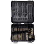 Cobalt Drill Bits Set for Hardened Metal and Stainless Steel, 101Pcs 1/16"-1/2" M35 HSS Twist Jobber Metal Drill Bits, with Index Storage Case