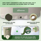 The Original Winter Pipe Insulation Cover (5˚F) - Double-Wall Cotton (UV-Coated) Insulated Backflow Preventer Freeze Protection, Pump Cover, Sprinkler/Well Head Cover for Outside - (24" W X 36" H)