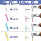 380PCS Vesmikit Heat Shrink Butt Connectors-Marine Grade Waterproof Electrical Wire Connectors Kit-Tinned Copper Insulated Crimp Terminals Butt Splice for Wiring,Automotive,Boat,Trailer Truck,Stereo
