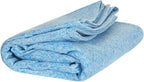 Dock & Bay Quick Drying Towel - for Sports & Gym - Compact, Lightweight - 100% Recycled - Includes Bag - Essential - Lagoon Blue - Large (160x90cm, 63x35)