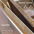 Tungsten Alloy Round Angle Insert Set for Chamfering Machines, Ideal for Chamfering Deburring on Steel and Other Metals (Round Cutter Kit)