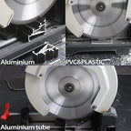 Yolan 8-1/4-Inch 80 Teeth Circular Saw Blade with 5/8-Inch Diamond Knockout Arbor, 8-1/4" Tungsten Carbide Tip for Cutting Aluminum, Non-Ferrous Metal Table Saw Accessories,Polished Miter Saw Blade