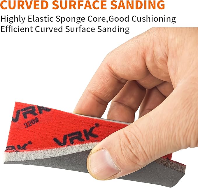 28 Pcs 320 Grit Sanding Sponge,Ultra Fine Sandpaper,Soft Foam Hand Sander Block Wet Dry Sanding Pads for Automobile Wood Furniture Metal Drywall Polishing