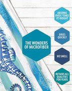 VENTURE 4TH Microfiber Beach Towel: Quick-Dry, Compact, Sand-Free, Absorbent, Sandproof and Lightweight - Perfect for Camping, Beach, and Roadtrips (Striped Seahorse Design | 35x78 inches)